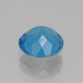 2,29 ctw natürlicher blauer Topas, Rundschliff, VVS