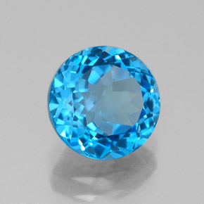 2,69 ctw natürlicher blauer Topas, Rundschliff, VVS