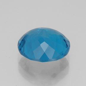 3,15 ctw natürlicher blauer Topas, Rundschliff, VVS