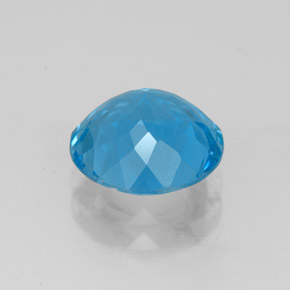 3,09 ctw natürlicher blauer Topas, Rundschliff, VVS
