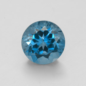 2,03 ctw natürlicher blauer Topas, Rundschliff, VVS