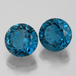  ct natürliche blauer Topas-Edelsteine, Rundschliff, VVS