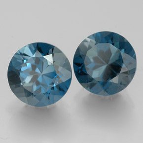  ct natürliche blauer Topas-Edelsteine, Rundschliff, VVS
