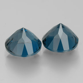 ct natürliche blauer Topas-Edelsteine, Rundschliff, VVS