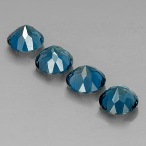  ct natürliche blauer Topas-Edelsteine, Rundschliff, VVS