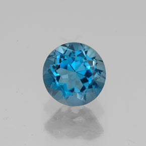 1,85 ctw natürlicher blauer Topas, Rundschliff, VVS