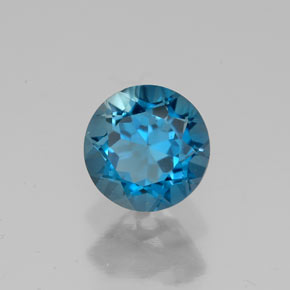 1,85 ctw natürlicher blauer Topas, Rundschliff, VVS
