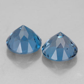  ct natürliche blauer Topas-Edelsteine, Rundschliff, VVS