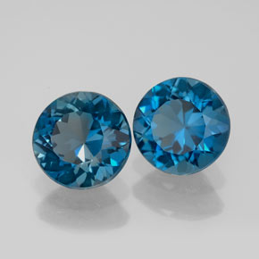  ct natürliche blauer Topas-Edelsteine, Rundschliff, VVS