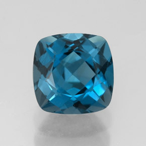 3,12 ctw natürlicher blauer Topas, Kissenschliff, VVS