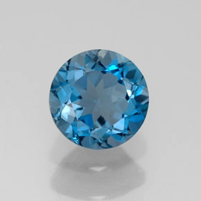 1,79 ctw natürlicher blauer Topas, Rundschliff, VVS