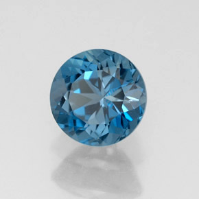 1,82 ctw natürlicher blauer Topas, Rundschliff, VVS