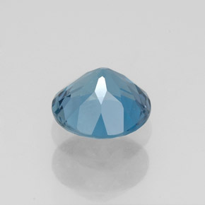 1,52 ctw natürlicher blauer Topas, Rundschliff, VVS