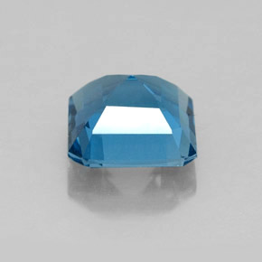 2,06 ctw natürlicher blauer Topas, Smaragdschliff, VVS