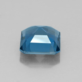 2,00 ctw natürlicher blauer Topas, Smaragdschliff, VVS