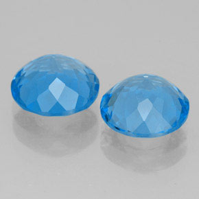  ct natürliche blauer Topas-Edelsteine, Rundschliff, VVS
