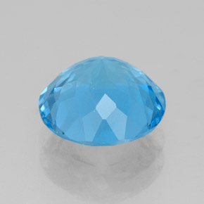 3,28 ctw natürlicher blauer Topas, Rundschliff, VVS