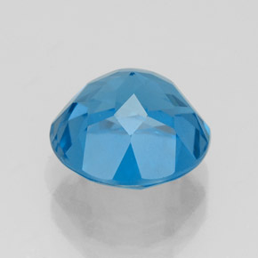 3,75 ctw natürlicher blauer Topas, Rundschliff, VVS