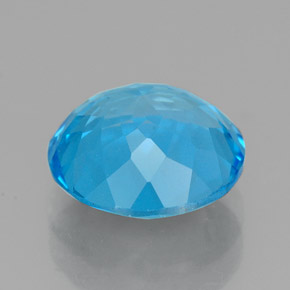 3,45 ctw natürlicher blauer Topas, Rundschliff, VVS