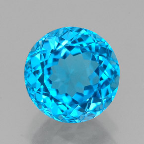 2,65 ctw natürlicher blauer Topas, Rundschliff, VVS