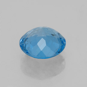 2,07 ctw natürlicher blauer Topas, Rundschliff, VS
