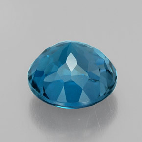 3,26 ctw natürlicher blauer Topas, Rundschliff, VVS