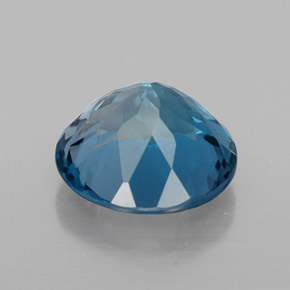 3,30 ctw natürlicher blauer Topas, Rundschliff, VVS