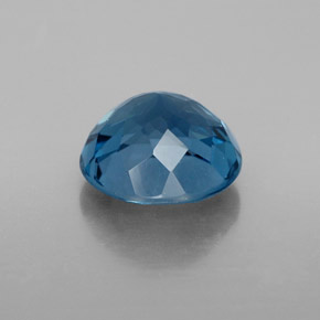 3,49 ctw natürlicher blauer Topas, Rundschliff, VVS