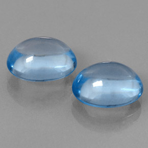  ct natürliche blauer Topas-Edelsteine, Oval Schliff, Transparent