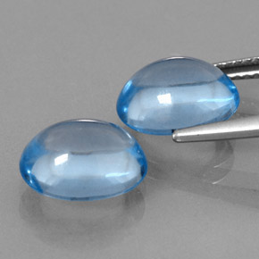  ct natürliche blauer Topas-Edelsteine, Oval Schliff, Transparent