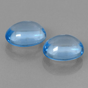 7,62 ct natürliche blauer Topas-Edelsteine, Oval Schliff, Transparent
