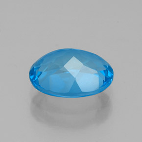 2,17 ctw natürlicher blauer Topas, Oval Schliff, VVS
