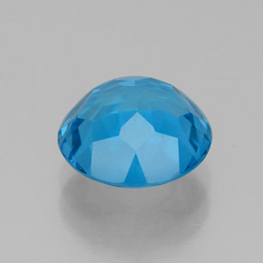 2,90 ctw natürlicher blauer Topas, Rundschliff, VVS