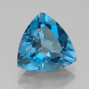 5,58 ctw natürlicher blauer Topas, Trillion, VVS