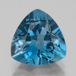 6,63 ctw natürlicher blauer Topas, Trillion, VVS