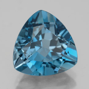 6,63 ctw natürlicher blauer Topas, Trillion, VVS
