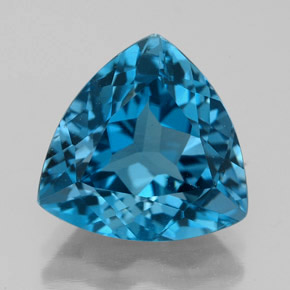 6,69 ctw natürlicher blauer Topas, Trillion, VVS