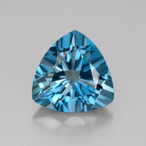 5,28 ctw natürlicher blauer Topas, Trillion, VVS