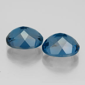  ct natürliche blauer Topas-Edelsteine, Oval Schliff, VVS-VS
