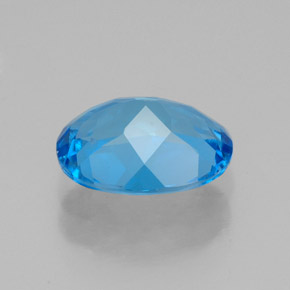 2,16 ctw natürlicher blauer Topas, Oval Schliff, VVS