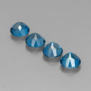  ct natürliche blauer Topas-Edelsteine, Rundschliff, VVS-VS