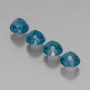  ct natürliche blauer Topas-Edelsteine, Rundschliff, VVS-VS