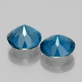 ct natürliche blauer Topas-Edelsteine, Rundschliff, VS
