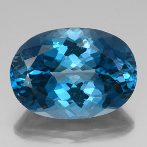 42,34 ctw natürlicher blauer Topas, Oval Schliff, VVS