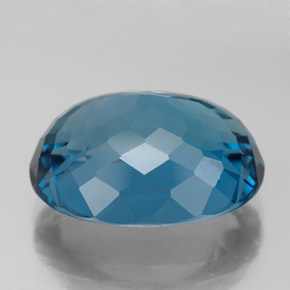 15,18 ctw natürlicher blauer Topas, Oval Schliff, VVS-VS