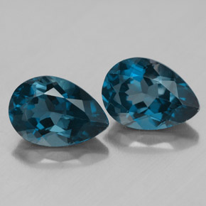  ct natürliche blauer Topas-Edelsteine, Birnenform, VVS