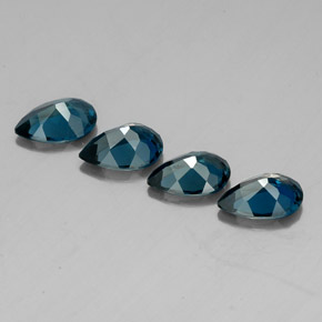  ct natürliche blauer Topas-Edelsteine, Birnenform, VVS-VS