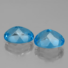 4,85 ct natürliche blauer Topas-Edelsteine, Oval Schliff, VVS-VS