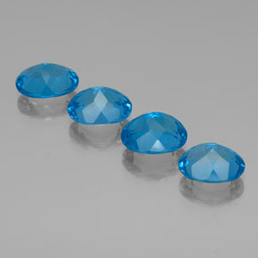  ct natürliche blauer Topas-Edelsteine, Oval Schliff, VVS-VS