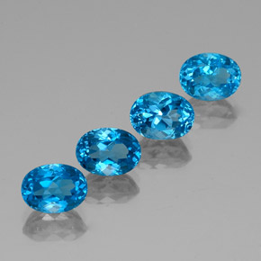  ct natürliche blauer Topas-Edelsteine, Oval Schliff, VVS-VS